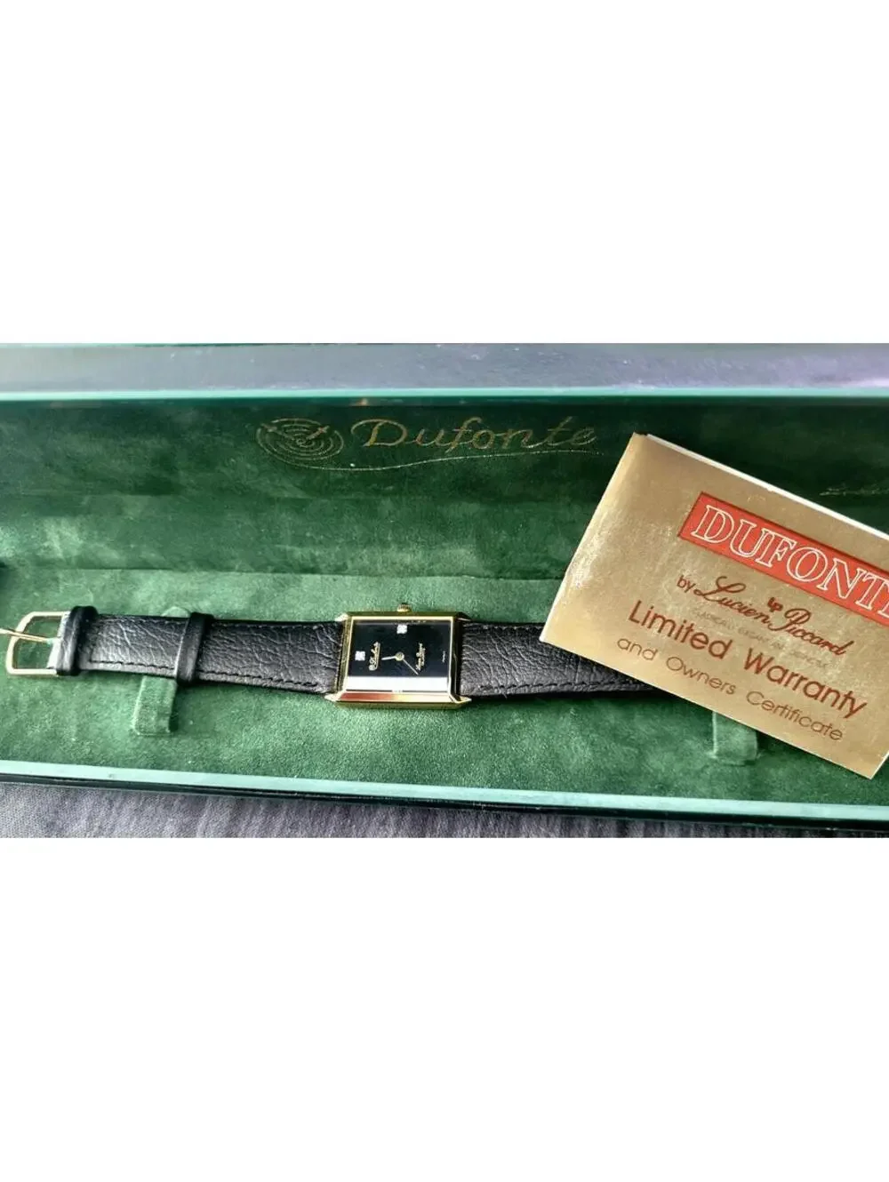 Extremely Rare Dufonte Lassale Diamond Dial Very Collectable